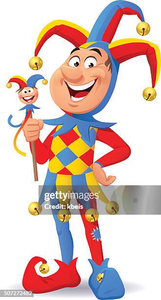 jolly narr - jester stock-grafiken, -clipart, -cartoons und -symbole