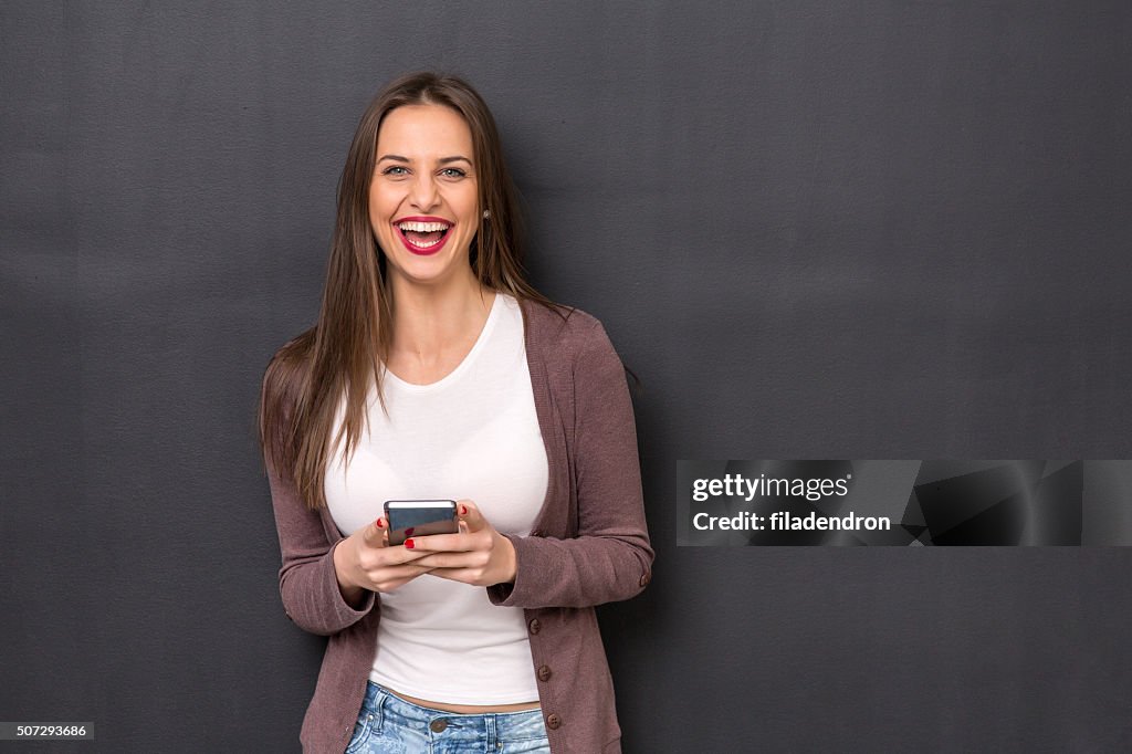 Girl Using Smart Phone