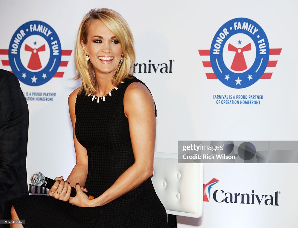 Carrie Underwood Announces Partnership With Carnival Cruise Line