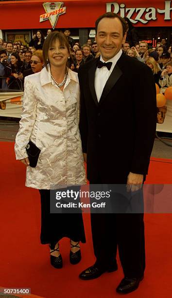 Actor Kevin Spacey w. Unident. At the Bafta Awards, the British Oscars, at the Odeon Leicester Square.