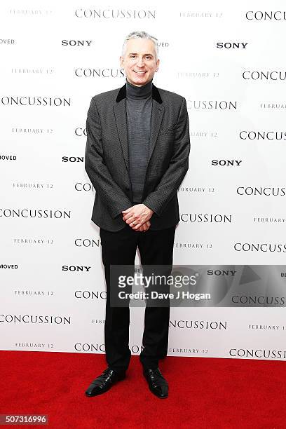 Alan Smith attends a special screening of "Concussion" at Ham Yard Hotel on January 28, 2016 in London, England.