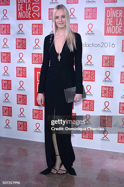 Virginie Courtin-Clarins attend the Sidaction Gala Dinner 2016 as part of Paris Fashion Week on January 28, 2016 in Paris, France.