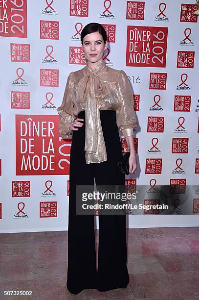 Lou Lesage attends the Sidaction Gala Dinner 2016 as part of Paris Fashion Week on January 28, 2016 in Paris, France.