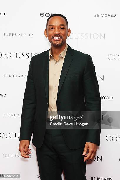 Will Smith attends a special screening of "Concussion" at Ham Yard Hotel on January 28, 2016 in London, England.