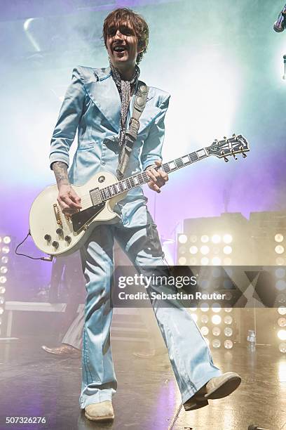 Justin Hawkins of The Darkness performs at Columbia Theater on January 28, 2016 in Berlin, Germany.