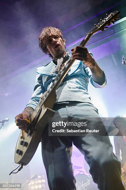 Justin Hawkins of The Darkness performs at Columbia Theater on January 28, 2016 in Berlin, Germany.