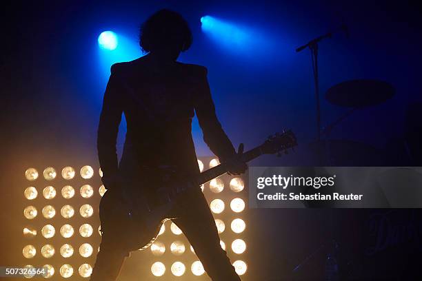 Dan Hawkins of The Darkness performs at Columbia Theater on January 28, 2016 in Berlin, Germany.