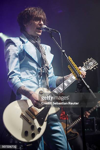 Justin Hawkins of The Darkness performs at Columbia Theater on January 28, 2016 in Berlin, Germany.