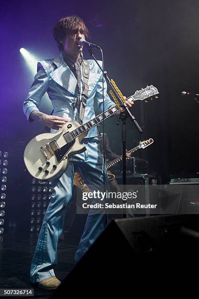 Justin Hawkins of The Darkness performs at Columbia Theater on January 28, 2016 in Berlin, Germany.