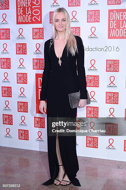 Virginie Courtin-Clarins attends the Sidaction Gala Dinner 2016 as part of Paris Fashion Week on January 28, 2016 in Paris, France.