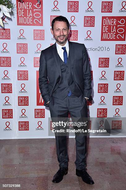 Marc Olivier Fogiel attends the Sidaction Gala Dinner 2016 as part of Paris Fashion Week on January 28, 2016 in Paris, France.