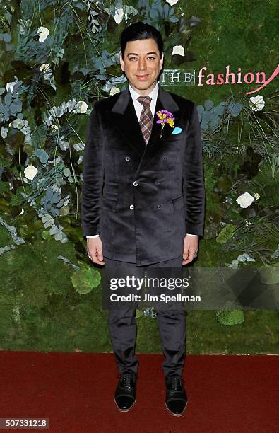 Fashion designer Malan Breton attends the 19th Annual Fashion Group International Rising Star Awards at Cipriani 42nd Street on January 28, 2016 in...