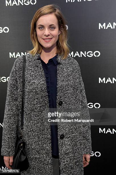 Alba Ribas poses during a photocall for 'Tribal Spirit' by Mango on January 28, 2016 in Barcelona, Spain.