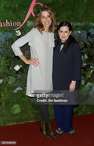 Katia Beauchamp and Emily Dougherty attend the 19th Annual Fashion Group International Rising Star Awards at Cipriani 42nd Street on January 28, 2016...