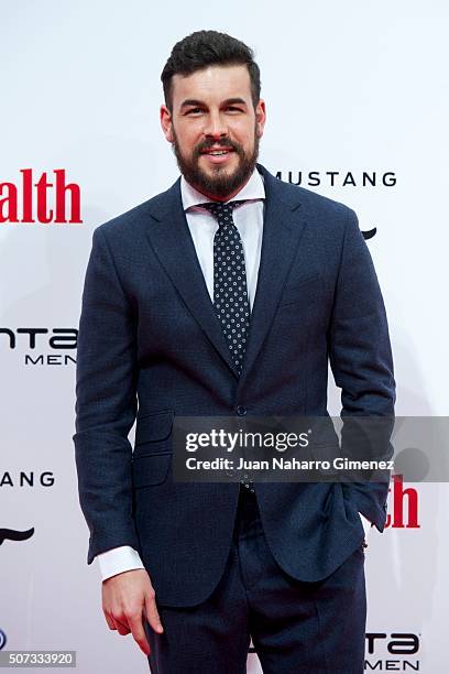 Mario Casas attends Men's Health 2015 Awards on January 28, 2016 in Madrid, Spain.