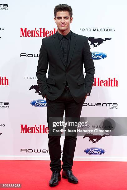 Maxi Iglesias attends Men's Health 2015 Awards on January 28, 2016 in Madrid, Spain.