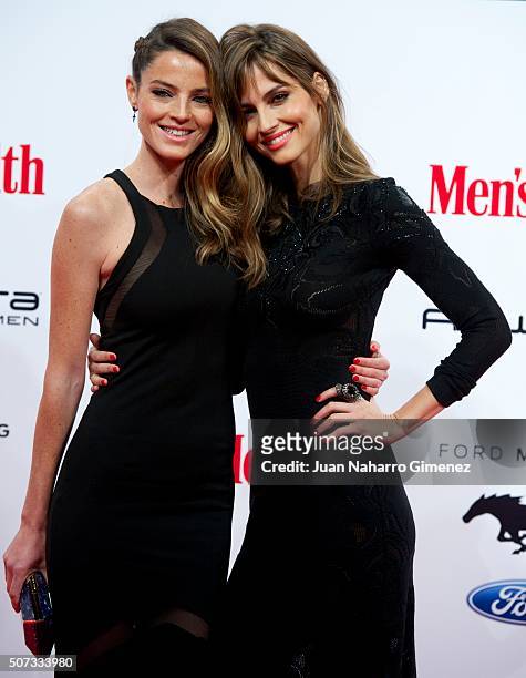 Aida Artiles and Ariadne Artiles attend Men's Health 2015 Awards on January 28, 2016 in Madrid, Spain.