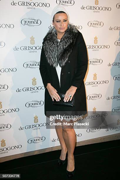Kasia Al Thani attends the 'De Grisogono' La Boetie cocktail on January 28, 2016 in Paris, France.