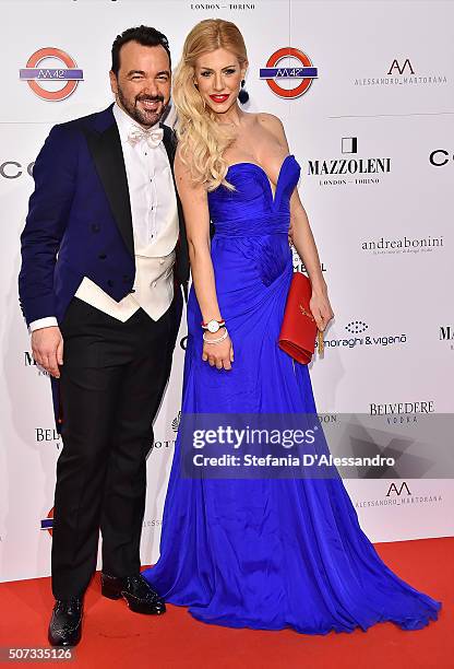 Alessandro Martorana and guest attend Alessandro Martorana Birthday Party held at La Permanente on January 28, 2016 in Milan, Italy.