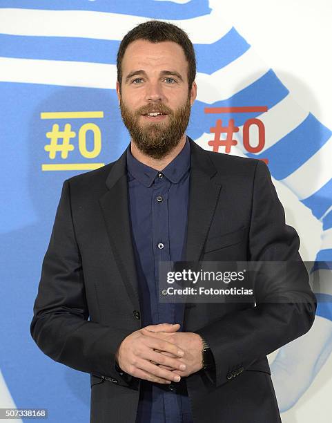 Carles Francino attends the Movistar+ New Channel presentation at Telefonica Flagship Store on January 28, 2016 in Madrid, Spain.