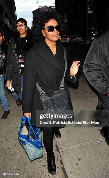 Janet Hubert is seen on January 28, 2016 in New York City.