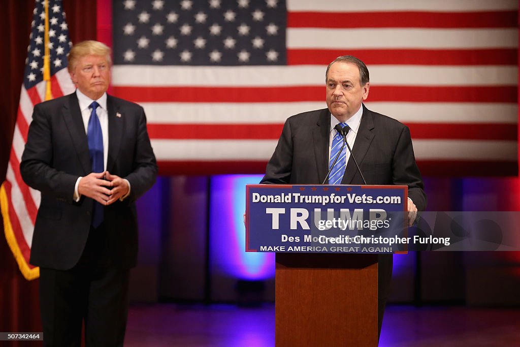 Donald Trump Holds Event To Benefit Veterans On Night Of GOP Debate