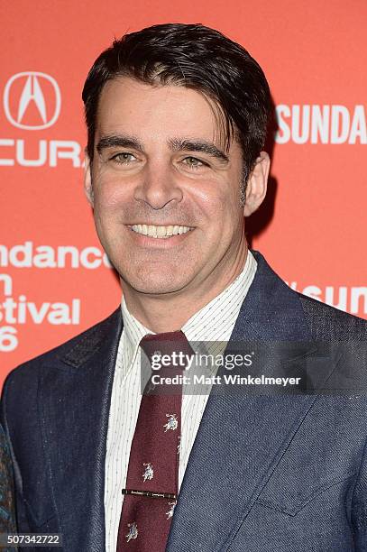 Bob Crawford of The Avett Brothers attends the "American Epic" Premiere during the 2016 Sundance Film Festival at Eccles Center Theatre on January...