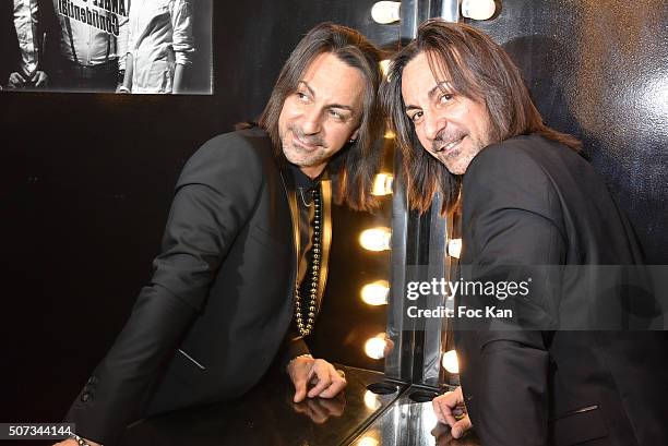 Fashion designer Jean Doucet poses during the Jean Doucet 'Bonheur Pour Tous' Gay and Lesbian Wedding dresses show as part of Paris Fashion Week on...