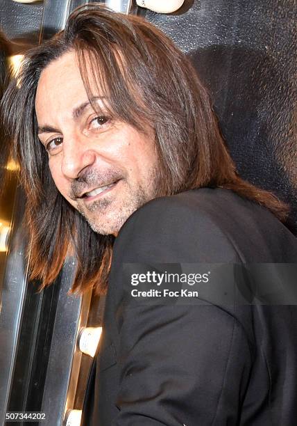 Fashion designer Jean Doucet poses during the Jean Doucet 'Bonheur Pour Tous' Gay and Lesbian Wedding dresses show as part of Paris Fashion Week on...