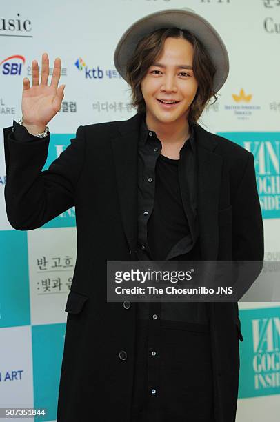 Jang Keun-suk attends the "Van Gogh Inside: Festival of Light and Music" press conference at Seoul 284 on January 11, 2016 in Seoul, South Korea.