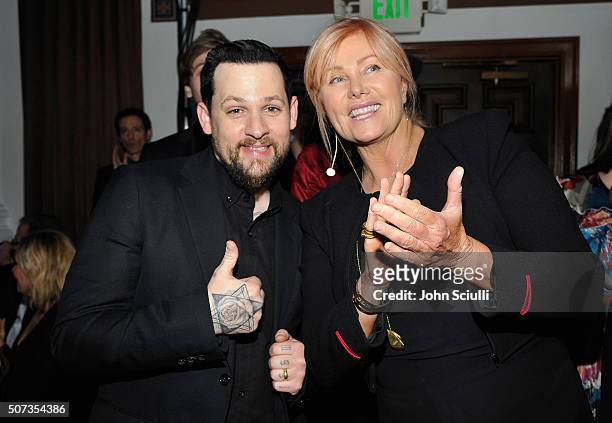 Joel Madden and actress Deborra-Lee Furness attend the 2016 G'Day Los Angeles Gala at Vibiana on January 28, 2016 in Los Angeles, California.
