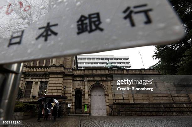 The Bank of Japan headquarters stand in Tokyo, Japan, on Friday, Jan. 29, 2016. Haruhiko Kuroda, BOJ governor, sprung another surprise on investors...