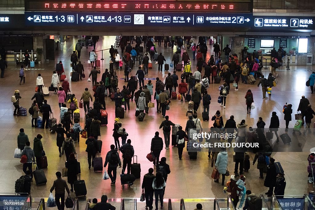 CHINA-LUNAR-NEW YEAR-TRANSPORT