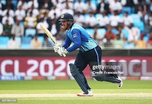 Brendan Taylor of Leo Lions runs between the wickets during the Oxigen Masters Champions League 2016 match between Capricorn Commanders and Leo Lions...