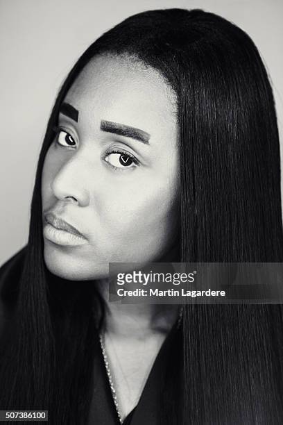 Artist VV Brown is photographed for Self Assignment on October 2, 2013 in Paris, France.