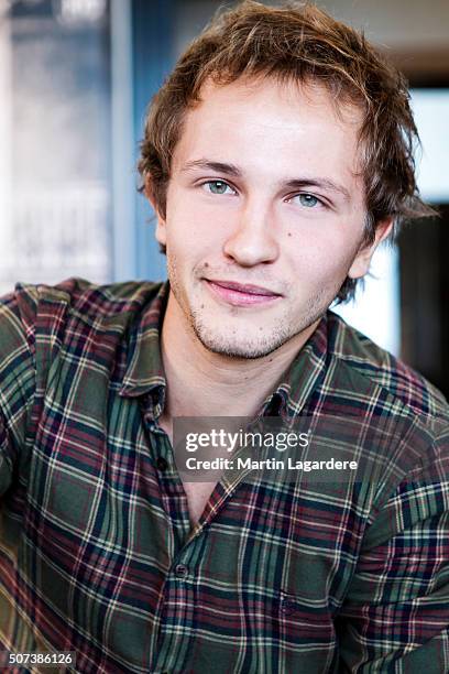 Actor Mathieu Spinosi is photographed for Self Assignment on October 11, 2014 in Paris, France.