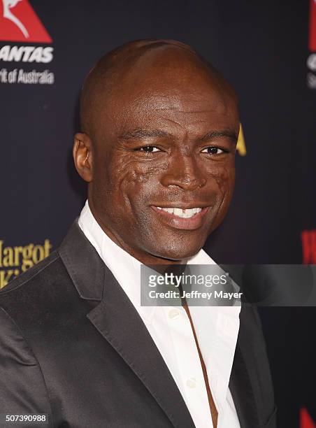 Singer/songwriter Seal arrives at the 2016 G'Day Los Angeles Gala at Vibiana on January 28, 2016 in Los Angeles, California.
