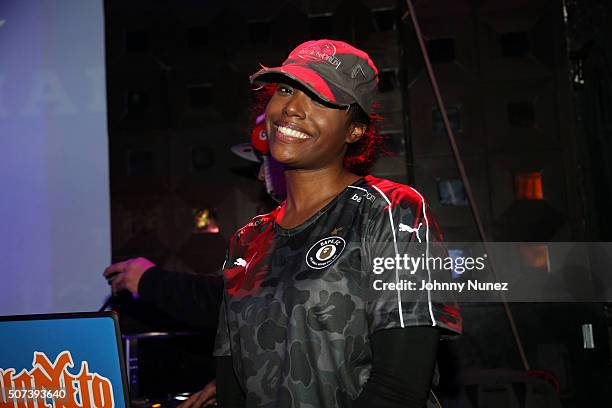 Scottie Beam attends Hot 97 Who's Next? at S.O.B.'s on January 28 in New York City.