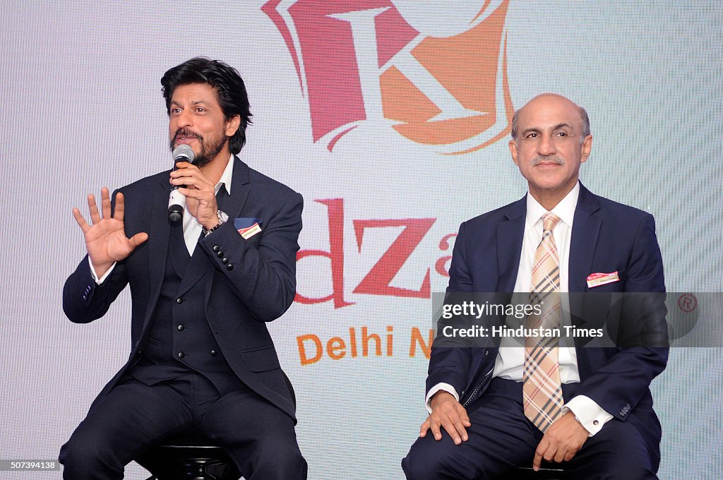 Bollywood Actor Shah Rukh Khan At Announcement Of KidZania, Edutainment Theme Park, In Noida