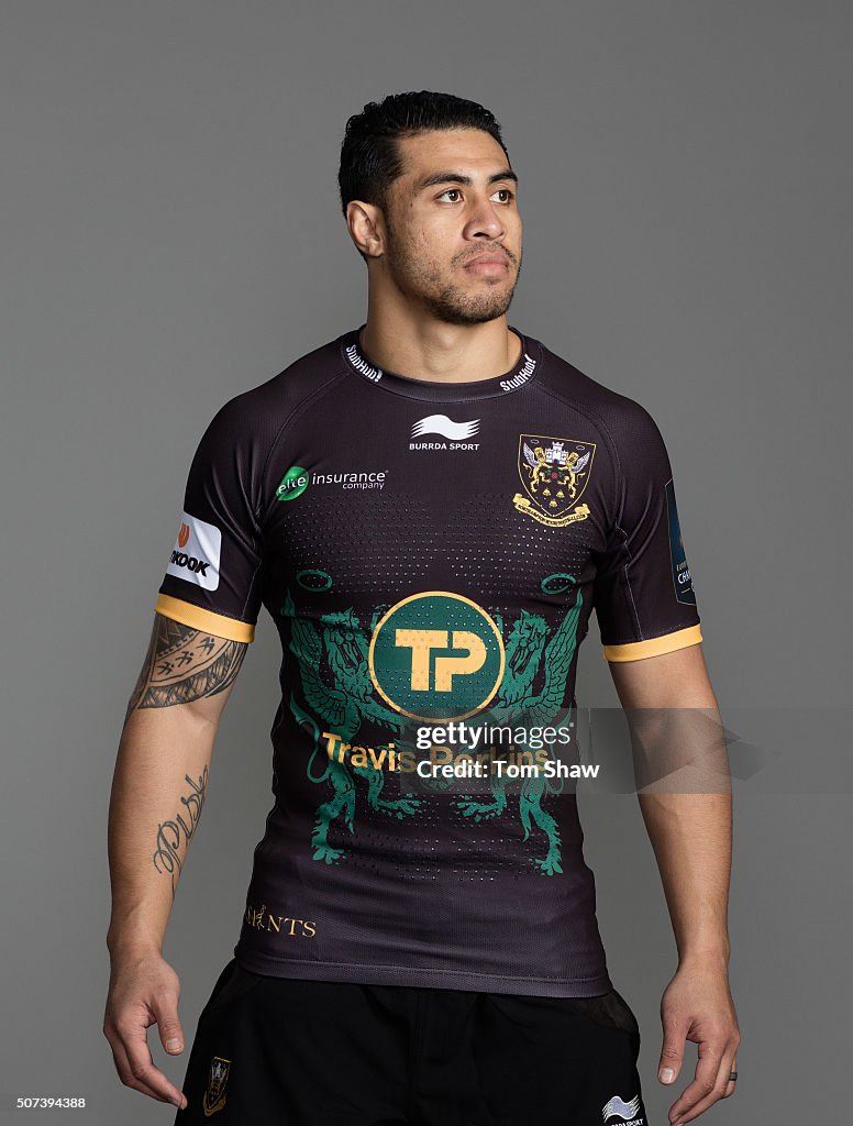 George Pisi George Pisi of Northampton poses for a picture during the Northampton ...