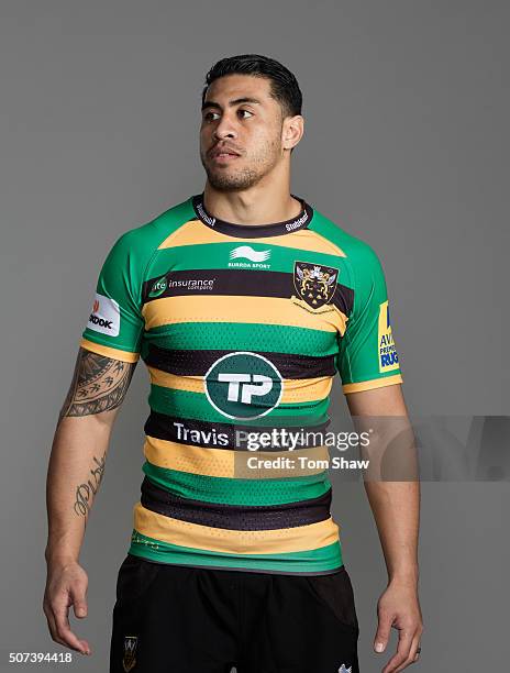 George Pisi 1,382 Northampton Saints Photocall For Bt Stock Photos, High-Res ...