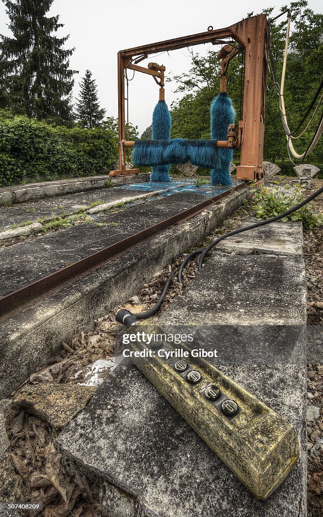 Abandoned Car Wash HighRes Stock Photo Getty Images