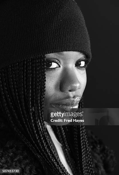 An alternative view of Xosha Roquemore at the SAG Ingie Brunch on January 24, 2016 in Park City, Utah.