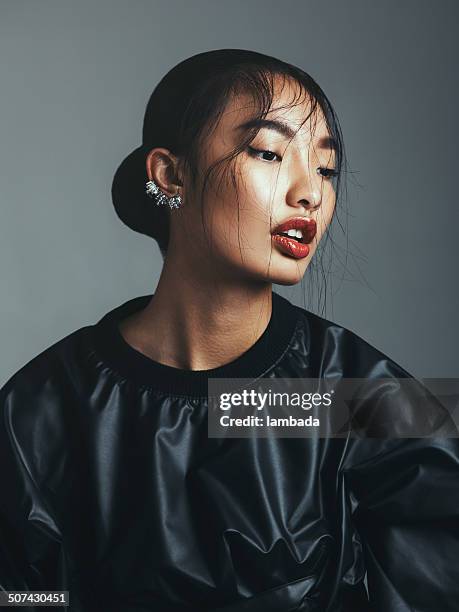 asiatische schönheit - asian woman model stock-fotos und bilder