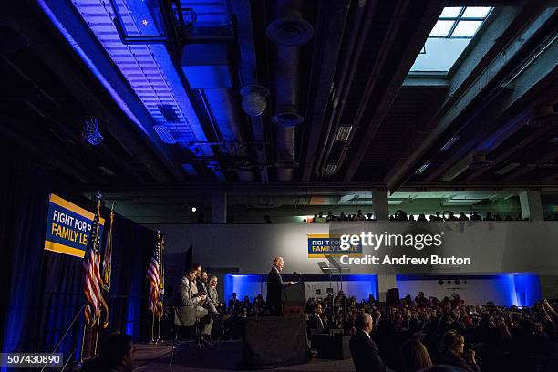 Vice President Joe Biden speaks at a rally for paid family leave on January 29, 2016 in New York City. The rally was attended by many union workers...