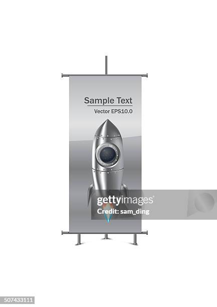 roll screen-6 - roll up banner stock illustrations