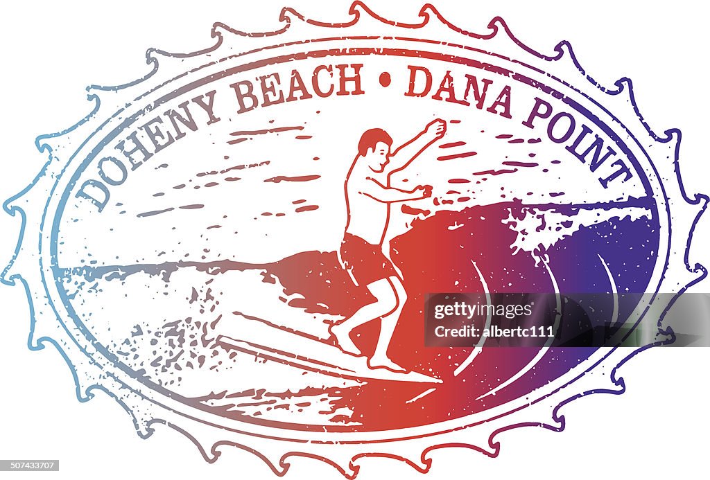 Doheny Beach California Stamp