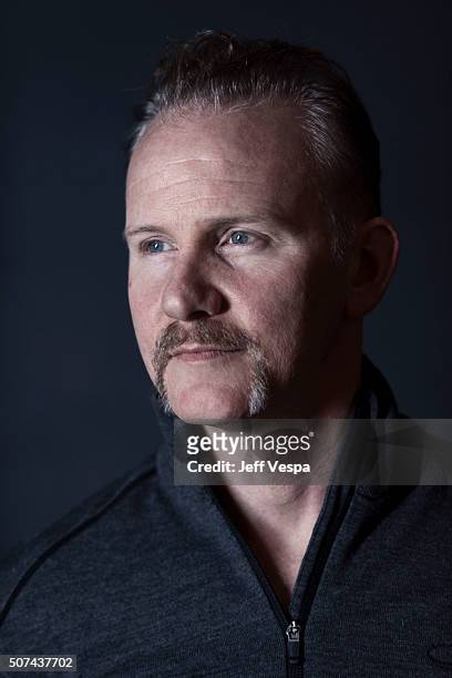 Morgan Spurlock of 'Eagle Huntress' poses for a portrait at the 2016 Sundance Film Festival on January 22, 2016 in Park City, Utah.