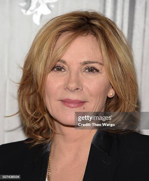 Kim Cattrall attends AOL Build Presents "Sensitive Skin" at AOL Studios In New York on January 29, 2016 in New York City.