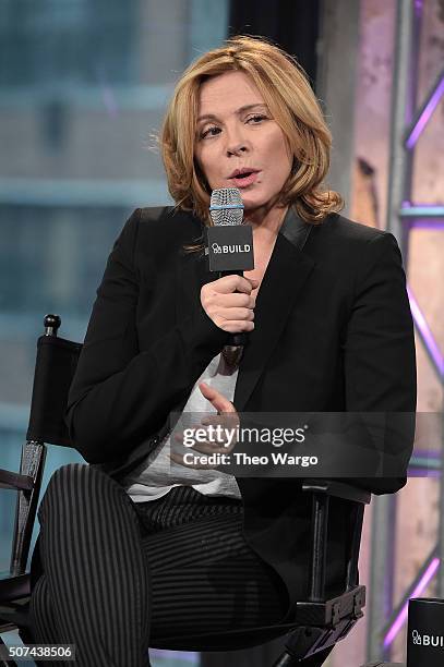 Kim Cattrall attends AOL Build Presents "Sensitive Skin" at AOL Studios In New York on January 29, 2016 in New York City.